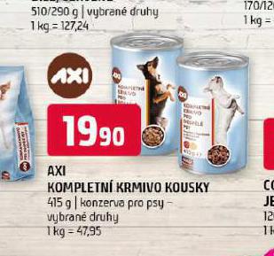 AXI KOMPLETN KRMIVO KOUSKY PRO PSY