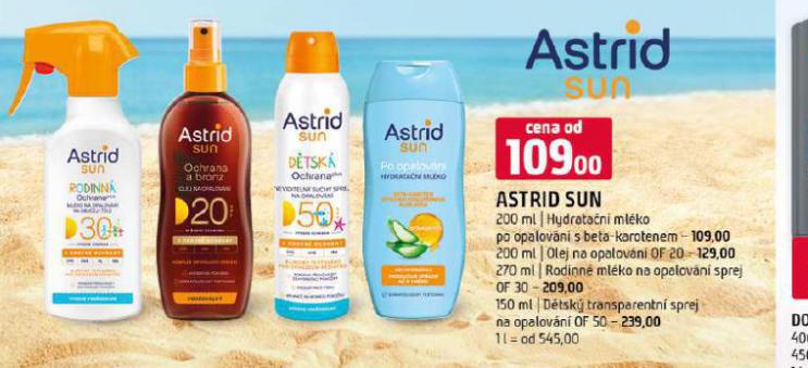 ASTRID SUN  HYDRATAN MLKO