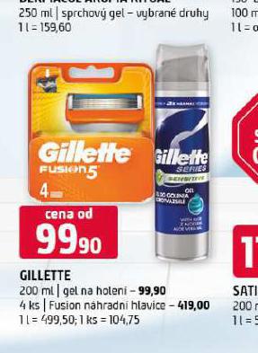 GILLETTE FUSION NHRADN HLAVICE