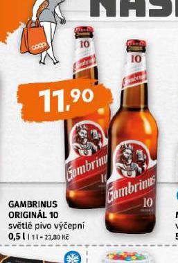 PIVO GAMBRINUS ORIGINL 10
