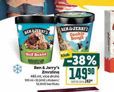 BEN & JERRYS ZMRZLINA