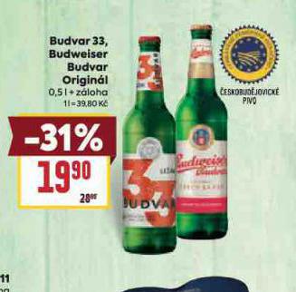 PIVO BUDVAR 33