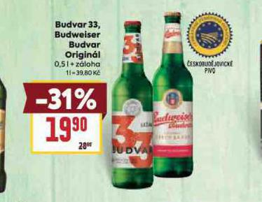 PIVO BUDWEISER BUDVAR ORIGINAL