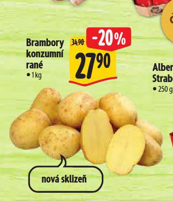 Brambory Ranne Akcni Cena (raných brambor, Skladování Raných, Hlízy jsou) Brambory Ranne Akcni Cena