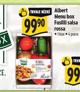 MENU BOX FUSILLI SALSA ROSSA
