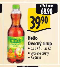 HELLO OVOCN SIRUP
