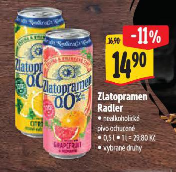 PIVO ZLATOPRAMEN RADLER