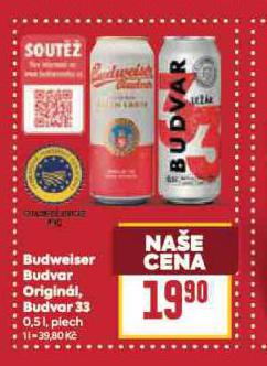 PIVO BUDVAR 33