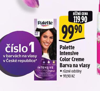 PALETTE BARVA NA VLASY