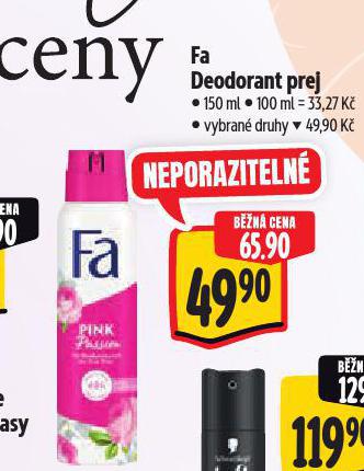FA DEODORANT