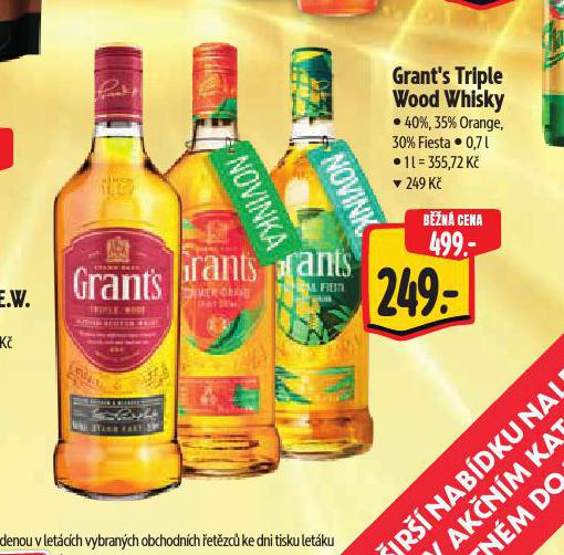GRANTS TRIPLE WOOD WHISKY