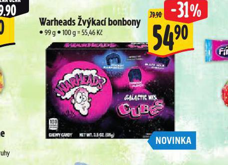 WARHEADS VKAC BONBONY
