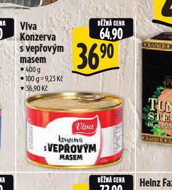 VIVA KONZERVA S VEPOVM MASEM