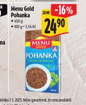 MENU GOLD POHANKA