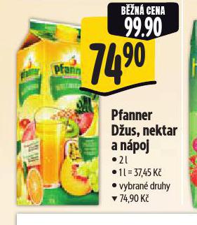 PFANNER DUS, NEKTAR A NPOJ