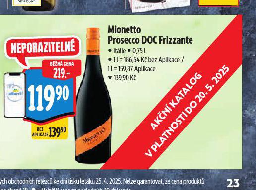 MIONETTO PROSECCO DOC FRIZZANTE