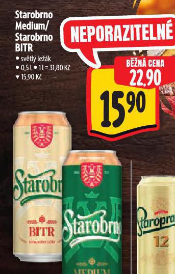 PIVO STAROBRNO MEDIUM / BITR