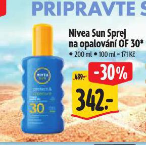 NIVEA SUN SPREJ NA OPALOVN