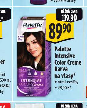 PALETTE INTENSIVE COLOR CREME BARVA NA VLASY