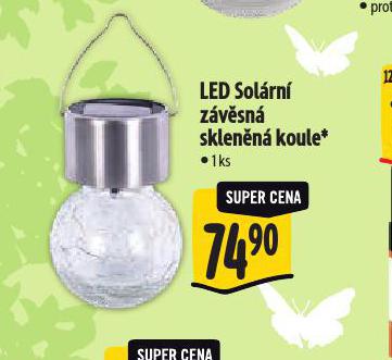 LED SOLRN ZVSN SKLENN KOULE