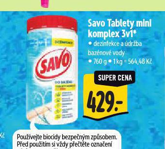 SAVO TABLETY MINI KOMPLEX 3v1