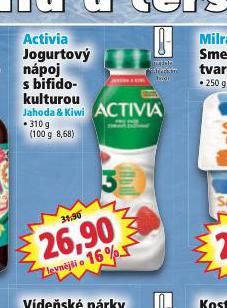 ACTIVIA JOGURTOV NPOJ S BIFIDOKULTUROU