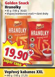 GOLDEN SNACK HRANOLKY