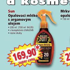 SUN OPALOVAC MLKO S ARAGANOVM OLEJEM