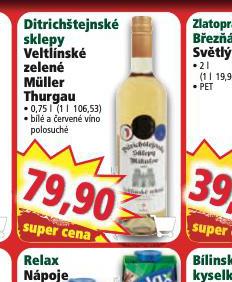 DITRICHTEJNSK SKLEPY VELTNSK ZELEN