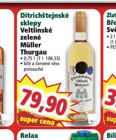 DITRICHTEJNSK SKLEPY VELTNSK ZELEN