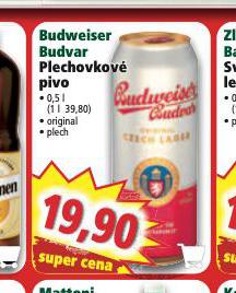 PIVO BUDWEISER BUDVAR