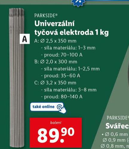UNIVERZLN TYOV ELEKTRODA
