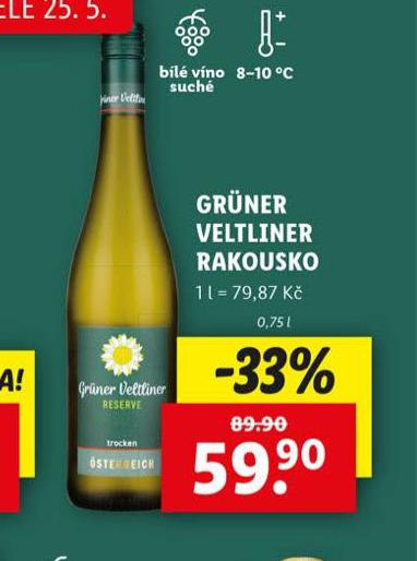 GRNER VELTLINER RAKOUSKO