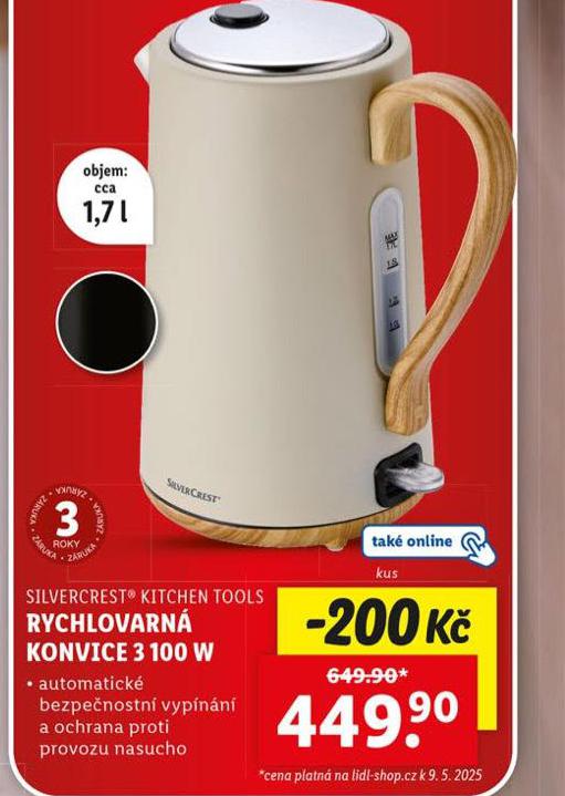 RYCHLOVARN KONVICE 3100 W