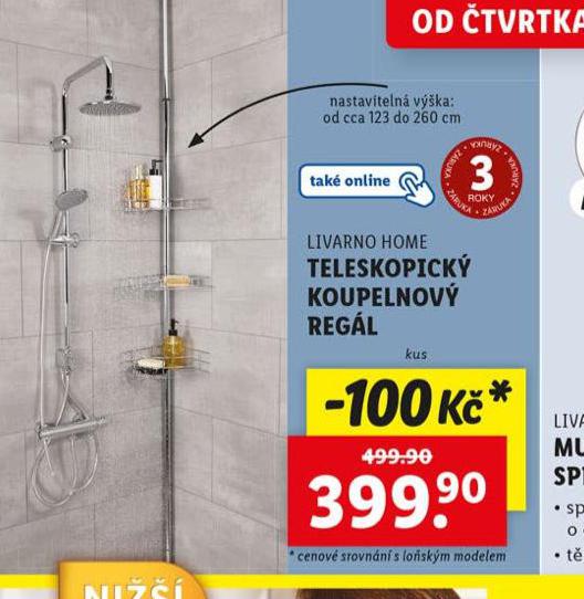 TELESKOPICK KOUPELNOV REGL
