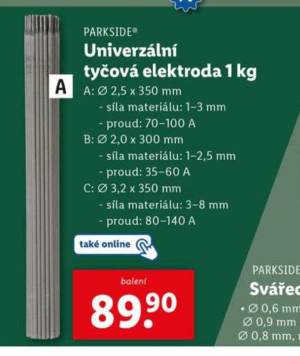 UNIVERZLN TYOV ELEKTRODA