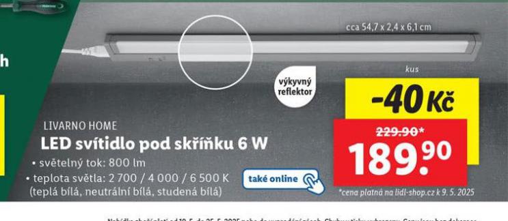 LED SVTIDLO POD SKKU 6 W