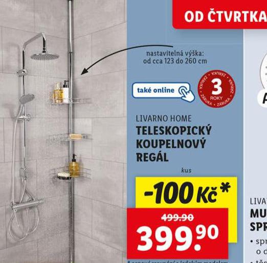 TELESKOPICK KOUPELNOV REGL
