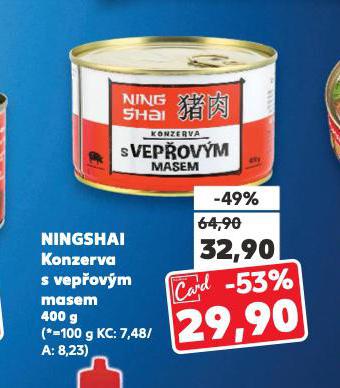 NINGSHAI KONZERVA S VEPOVM MASEM