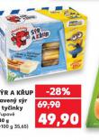 SÝR A KŘUP TAVENÝ SÝR A TYČINKY