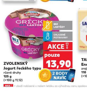 ZVOLENSK JOGURT ECKHO TYPU