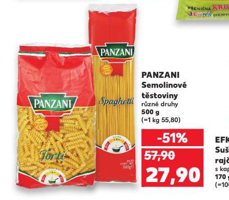 PANZANI TSTOVINY SEMOLINOV