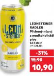 LEONSTEINER RADLER NEALKOHOLICKÉ PIVO