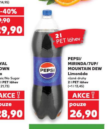 PEPSI, MIRINDA, 7UP, MOUNTAIN DEW