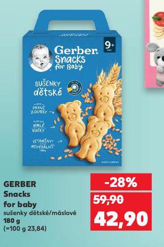 GERBER SNACKS FOR BABY