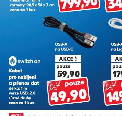 KABEL PRO NABJEN A PENOS DAT