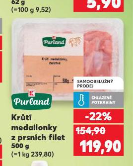 KRT MEDAILONKY Z PRSNCH FILET