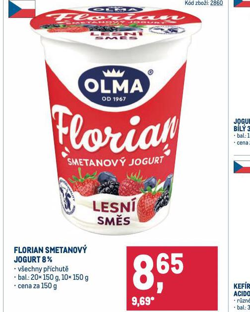 FLORIAN SMETANOV JOGURT 8%