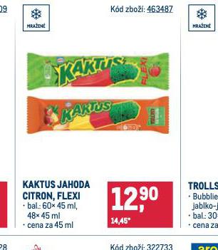 KAKTUS, JAHODA, CITRON, FLEXI