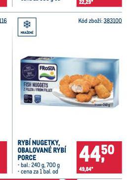 RYB NUGETKY, OBALOVAN RYB PORCE